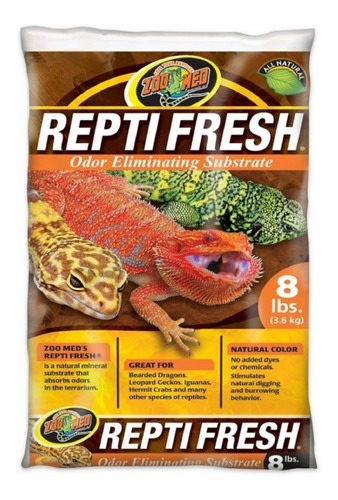 Zoomed Eliminador De Odores Repti Fresh 3,6kg Ro-8 Spid Fish