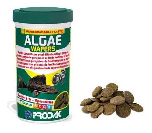 Ração Prodac Algae Wafer 50g P/ Peixes De Fundo Herbivoros