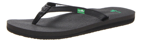 Sanuk - Sandalia Yoga Joy Para Mujer, Negro, 7