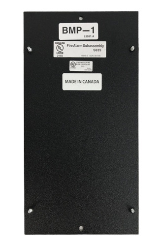 Bmp-1 Notifier Honeywell Placa Acabamento Para Espacos Vagos