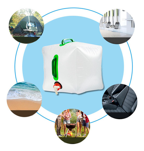 2 Bolsa Para Recipiente De Água Dobrável 5l