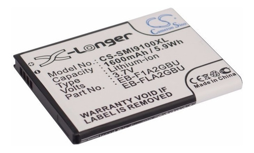 Batería P/ Samsung Galaxy S2 Sii Gt-i9100 1600mah Caballito