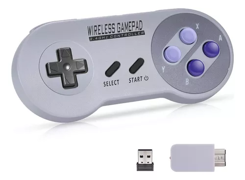 Super SNES Retro Controle Sem Fio + 3000 Jogos Embutidos e Pode ser  adicionado mais jogos com cartão SD