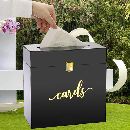 Caja De Acrílico Para Tarjetas De Boda, Tarjetero Para
