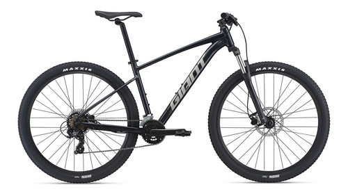 Mountain bike Giant Talon 3  2021 R29 L 7v cambios Shimano M315 y Shimano Tourney color negro/gris  