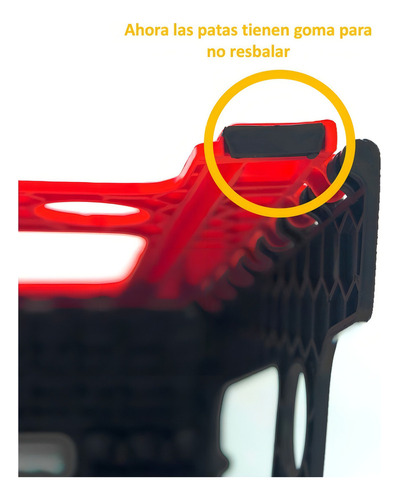 A Banco Plegable Grande Plástico Rojo 120kg Uso Rudo