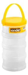 Comprar Organizador Parafusos 4 Potes C/ Alça Multiuso Vonder no Mercado Livre