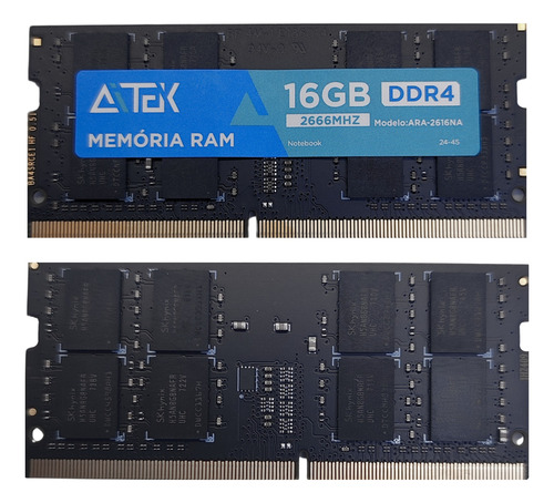 Memória Ram Notebook 2666mhz 16gb Ddr4 Aitek Ara-2616na