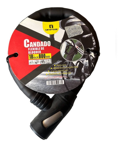 Candado De Bloqueo  Para Moto Y Bici - 18x800mm