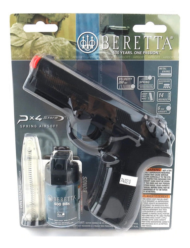 Pistola Px4 Storm Beretta Airsoft 6mm +400 Bbs 260fps Gratis