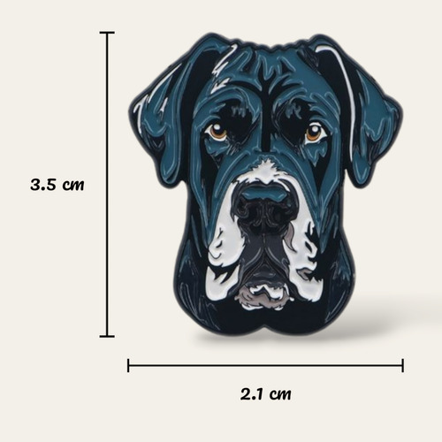 Pin / Broche Metálico Perros Kawaii / Razas / Mascotas Gran Dánes Perros
