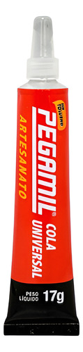 Kit 12 Colas Pegamil 17g Plástico Madeira Papel Couro Tecido