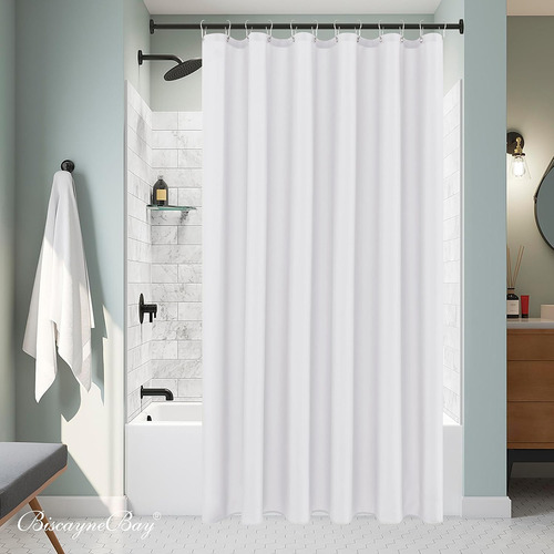 Cortina De Ducha Impermeable De Una Pieza 180*180cm Blanco