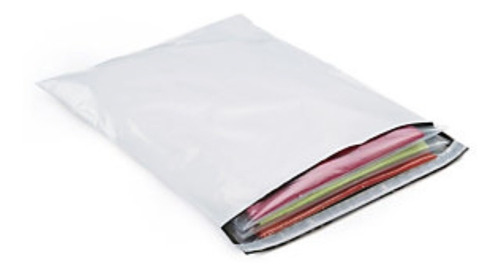 Bolsas Seguridad Mensajería Sellable 100 Unidades 23x28 Cm