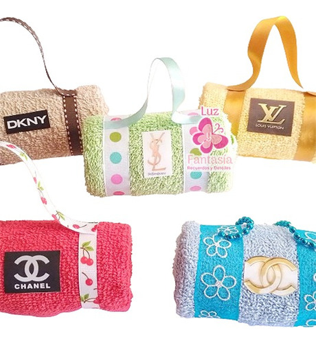 10 Bolsa De Mujer De Toalla Facial Lindos Recuerdos