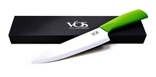 Cuchillo De Chef Cerámico Con Cubierta Caja Y Libro D/cocina