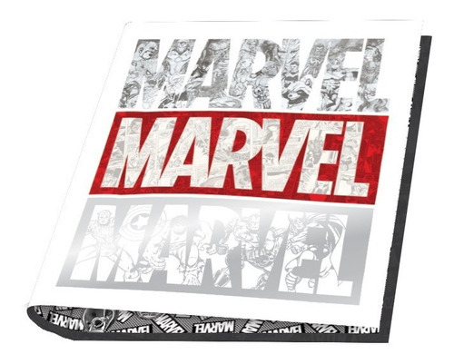 Carpeta Marvel N°3 Escolar Con Ganchos 3x40 Mooving Diseño MARVEL BLANCO