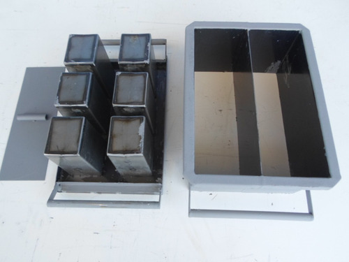 Imagem 3 de 3 de Forma Manual Dupla Blocos 15 De 3 Furos (14x19x39cms)