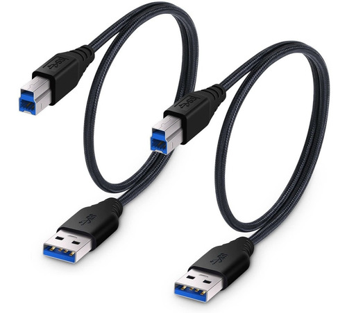 Besgoods 2-pack 1.5 ft/164 foot Trenzado Cable Usb 3.0   