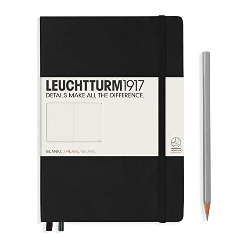 Leuchtturm1917 - Diario Cuadriculado Mediano Con Tapa Dura, 