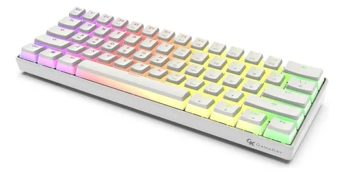 Teclado Mecánico Para Juegos Gamakay Mk61 60% Rgb Pudín