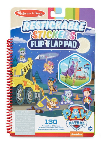 Pad Stickers Reutilizables Paw Patrol - Rescate Final M&d