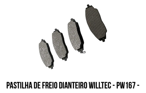 Pastilha De Freio Dianteiro Willtec - Pw167 -