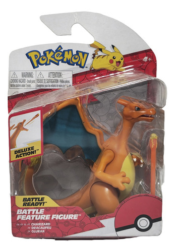 Pokemon Charizard Battle Feature Figure Wicked Cool Pokemon (Usado)