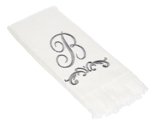 Avanti Monogram - Toalla Con Punta De Dedo, Color Blanco ...