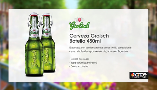 Cerveza Grolsch 500ml Tapa Ceramica