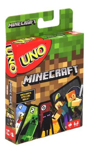 Jogo Cartas UNO Minecraft Inglês - Mattel - Game Games - Loja de