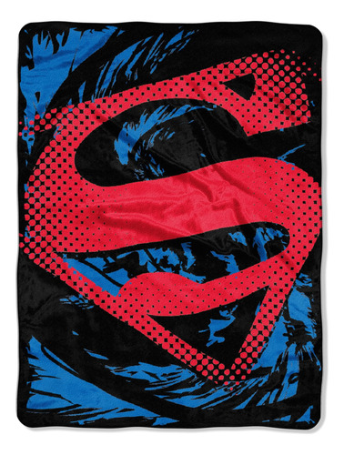 Dc Comics Superman, Super Rip Shield Micro Raschel Manta, 46