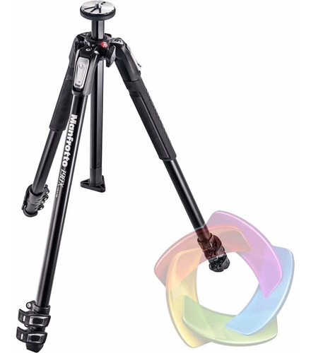 Imagem 2 de 6 de Manfrotto Mt190x3+496rc2 Tripé Profissional Câmera Ball Head