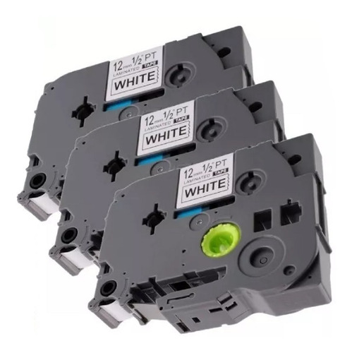 3x Fita Compatível Tze 231 P/ Brother Pt-h110 Pt-h105 Com Nf