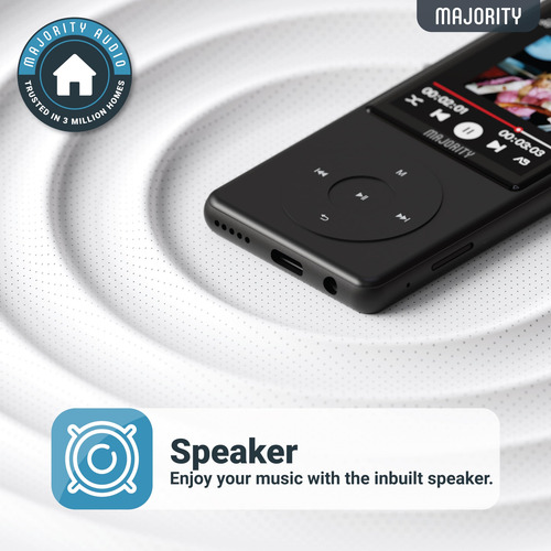 Reproductor Mp3 Majority Mp3 Pro 64 Gb Bluetooth 5.0 3 Años