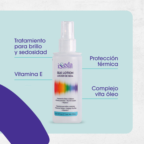 Silk Lotion 150ml Isseda Tratamiento Seda Brillo Y Sedosidad