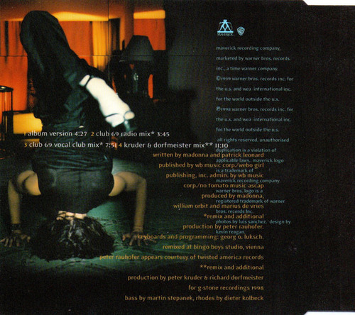 Cd Single Madonna Nothing Really Matters (uk)