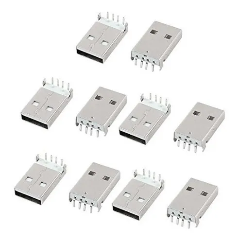 Conector Usb Macho Uxcell De 4 Pines En Ángulo Recto Para Mo