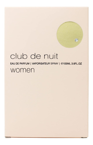 Armaf Club De Nuit Eau De Parfum Para Mujer, 3.6 Onzas