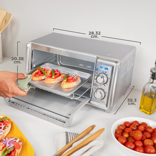 Horno Freidora Black+decker De 11 Litros, To4125-0sdla Color Plateado