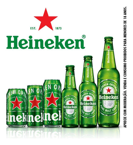 Cerveja Heineken Garrafa 600ml Com 12 Unidades