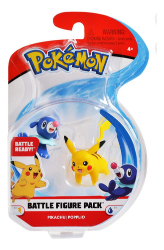 Pokemon Battle Figure Pikachu Vs Popplio