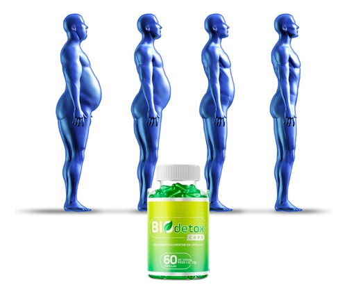 Suplemento Em Cápsula Bio Detox Espirulina Alimentar Espirulina Sabor Neutro Em Pote De 50ml 60 Un Pacote X 3 U