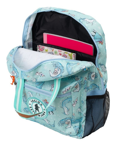 Imagen 3 de 4 de Mochila Bart Frozen Aqua Escolar