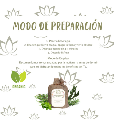 Té Expectorante Descongestiona Vias Respiratorias 30 Sobres