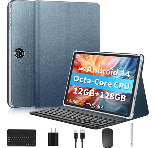 Tableta Android 14 Ehfidc C5 11 12gb Ram 128gb Rom Azul