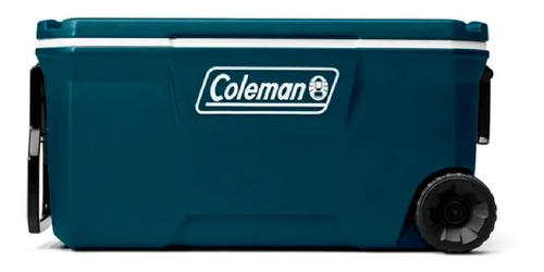 Conservadora Coleman Chest Space Blue 100qt Con Ruedas Usa