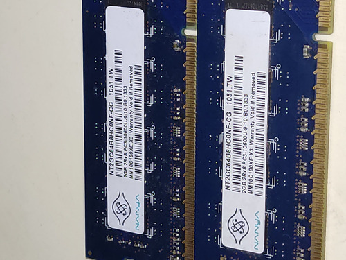 Memoria Ram Nanya 2gb Pc3 10600u (Usado)