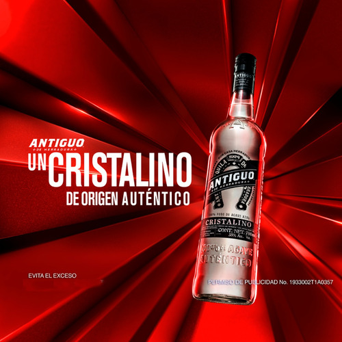 Caja De 12 Tequila Antiguo De Herradura Cristalino 700ml