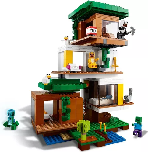 LEGO® Minecraft™ A Casa da Árvore Moderna 21174 Kit de Construção